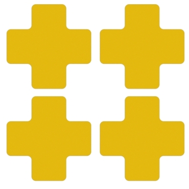 Diecut shape cross-piece yellow